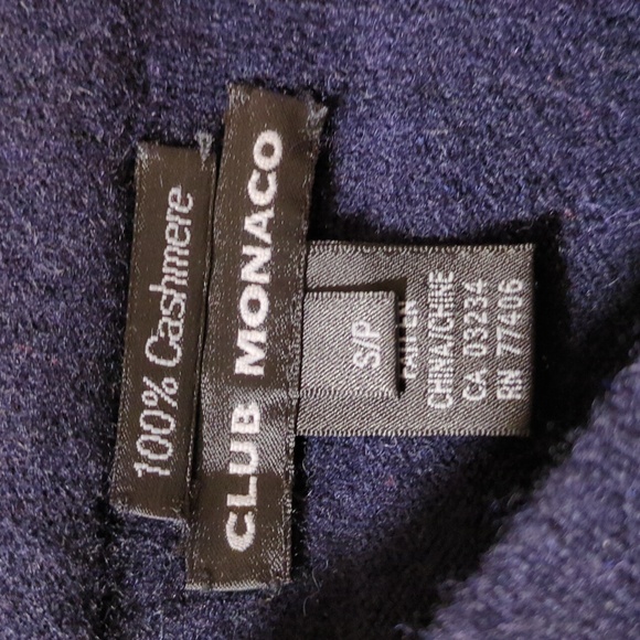 🔥Price Drop🔥🎉HP🎉❄️Club Monaco Men's Lightweight 100% Cashmere V-Neck Sweater - Picture 5 of 8